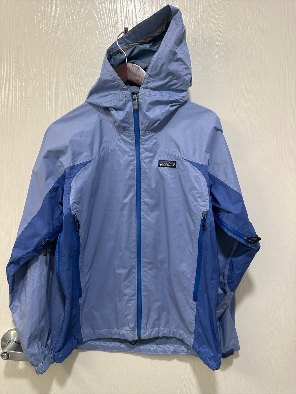 Patagonia Rainshadow Hooded Long Sleeve Full Zip Rain Jacket Two Tone Size M